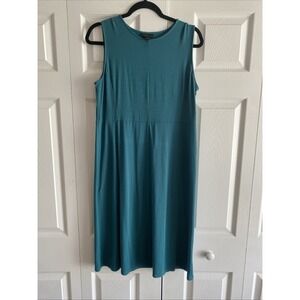 J. Jill Teal Sleeveless Dress
